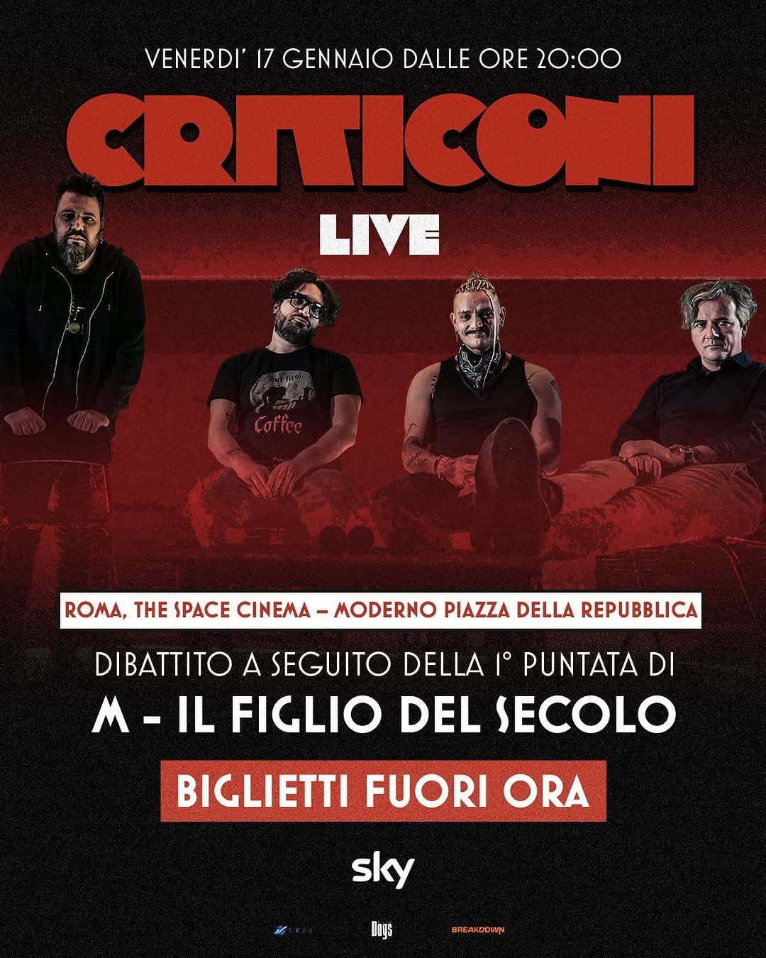 Case Study: Criticoni Live con M - Il Figlio del Secolo la nuo...
