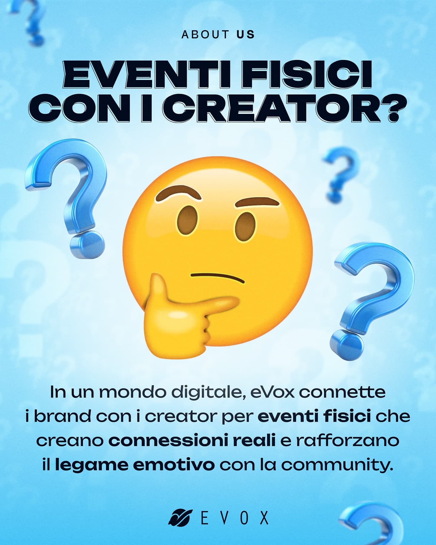 Case Study: eVox porta i brand dal vivo! 👀🫵🏻

Dai social ag