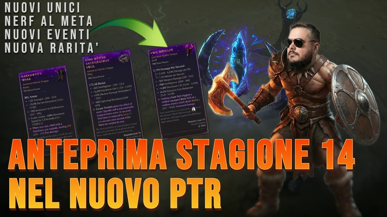 Diablo 4: Novità Stagione 14 e PTR 3.1 con Cambiamenti e Miglioramenti